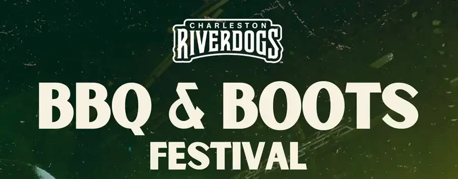 Riverdogs BBQ Banner Charleston RiverDogs BBQ & Boots